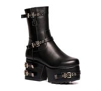 LAMODA Moonwalker, Mid Calf Boot Donna, in Poliuretano Nero, 41 EU