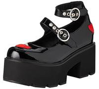 LAMODA Rosey Love, Mary Jane Donna, Black Patent Red, 38 EU