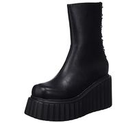 LAMODA Say My Name, Stivale alla Caviglia Donna, in Poliuretano Nero, 41 EU