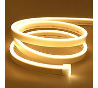 Lamomo Striscia LED 2m, Striscia LED Neon, Bianco Caldo 12V 3000K LED Strip, Dimmerabile, Impermeabile IP65, Silicone, Flessibile, con alimentatore di rete e controller, para Interior Exterior, DIY