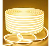 Lamomo Striscia LED da 5 m, dimmerabile, 12 V, luce bianca calda, impermeabile, 3000 K, in silicone, flessibile, per esterni, illuminazione indiretta per interni ed esterni, decorazione per la casa e