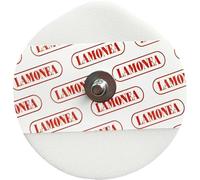 LAMONEA SF103 - Kit 50 Elettrodi ECG Monouso, Certificato CE - 50x48mm per Elettrostimolatore - Elettrodo Ovale a Bottone, Connessione Clip Acciaio, Adesivo Idrogel Solido, Sensore in Ag/AgCI - SF103