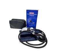 LAMONEA - Sfigmomanometro Manuale Professionale da Braccio Aneroide a Due Tubi con Pompa, Certificato CE - Misuratore Pressione con Pompetta e Custodia - Bracciale per Adulti - LAM/MC-20B