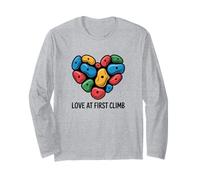 L'Amore alla Prima Salita Arrampicata su Roccia Tiene Il Cuore Maglia a Manica
