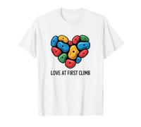 L'Amore alla Prima Salita Arrampicata su Roccia Tiene Il Cuore Maglietta