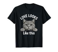 L'Amore assomiglia a Questo Divertente Gatto Realistico British Shorthair Maglietta