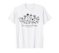 Lamore Copre Gli Uomini cristiani & Le Donne Amano Dio & Gesù Maglietta