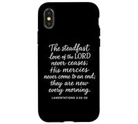 L'amore costante del Signore non cessa mai le lamentazioni 3 2 Custodia per iPhone X/XS