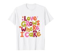 L'Amore cresce Dove Mi Interessa, Design Stravagante e colorato Maglietta