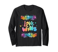 L'amore dell'acquerello vince l'amore tipografico della vernice arcobaleno Maglia a Manica