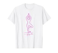 L'Amore dello Yoga Carino Design Minimalista Maglietta