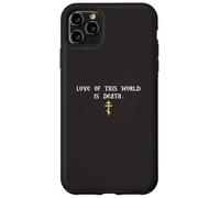 L'amore di questo mondo è la croce dell'ortodossia della morte Custodia per iPhone 11 Pro Max