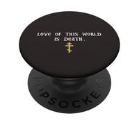 L'amore di questo mondo è la croce dell'ortodossia della morte PopSockets PopGrip Adesivo