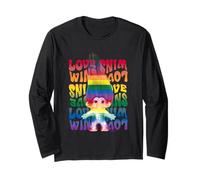 L'Amore di Rainbow Trolls Vince Il Pride Colors Maglia a Manica