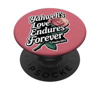 L'amore di Yahweh dura per sempre il salmo 100:5 PopSockets PopGrip Adesivo