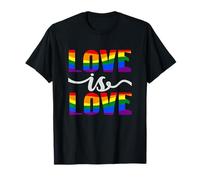 L'amore è amore LGBTQ Rainbow Gay Pride Maglietta