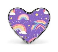 L'amore è amore Nuvole Arcobaleni Stelle Spilla Distintivo A forma di cuore Bottone Decorazione elegante per zaini e cappelli