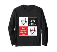 Lamore è cieco e Gli Amanti Non Possono Vedere Le Citazioni di Shakespeare Maglia a Manica
