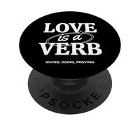 L'amore è il più grande comandamento in movimento, cammina nell'amore PopSockets PopGrip Adesivo