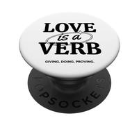 L'amore è il più grande comandamento in movimento, cammina nell'amore PopSockets PopGrip Adesivo
