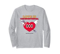 L'Amore è incondizionato e Tutto ciò di Cui Hai Bisogno (Grafica a Cuore Divertente) Maglia a Manica