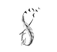 L'amore È Infinito Adesivo Tatuaggio Temporaneo Impermeabile E Di Lunga Durata