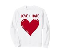 L'Amore è più Grande dell'odio Heart Nice Sweet Felpa