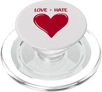 L'AMORE è più grande dell'odio Heart Nice Sweet PopSockets PopGrip per MagSafe