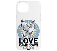 L'amore è venuto giù 1 Giovanni 4:9-10 Custodia per iPhone 15 Plus
