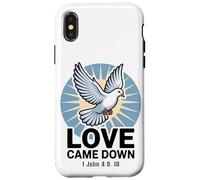 L'amore è venuto giù 1 Giovanni 4:9-10 Custodia per iPhone X/XS