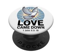 L'amore è venuto giù 1 Giovanni 4:9-10 PopSockets PopGrip Adesivo