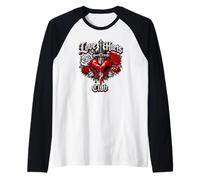 L'Amore Fa Male al Club, Design Emo Gotico Maglia con Maniche Raglan