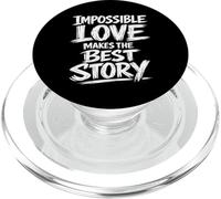 L'amore impossibile fa la migliore storia Brush Lettering PopSockets PopGrip per MagSafe