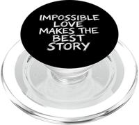 L'amore impossibile fa la migliore storia Brush Lettering PopSockets PopGrip per MagSafe