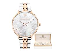 L'AMORE MILANO - Orologio donna scatola rose - Regalo donna fidanzata, mamma - Orologio di alta qualita scatola regalo, impermeabile 5 ATM - Regali per lei - 36mm elegante orologio argento e oro rosa