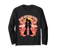 L'Amore Nero Ci Sta Bene Lesbian Pride Maglia a Manica