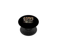 L'amore non conta le differenze Supporto per la consapevolezza dell'autismo PopSockets PopGrip Adesivo