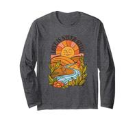 L'Amore Non è mai Ancora - Vintage Anni '70 Sun River Nature Art Maglia a Manica