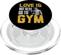 L'amore non è reale Vai in palestra Fitness Design PopSockets PopGrip per MagSafe