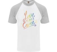 L'Amore Non È Un Crimine T-Shirt Baseball S/S Gay LGBT Consapevolezza Uomo