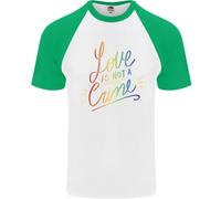 L'Amore Non È Un Crimine T-Shirt Baseball S/S Gay LGBT Consapevolezza Uomo