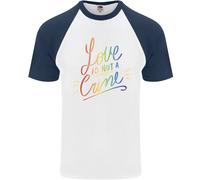 L'Amore Non È Un Crimine T-Shirt Baseball S/S Gay LGBT Consapevolezza Uomo