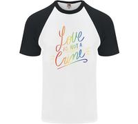 L'Amore Non È Un Crimine T-Shirt Baseball S/S Gay LGBT Consapevolezza Uomo