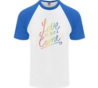 L'Amore Non È Un Crimine T-Shirt Baseball S/S Gay LGBT Consapevolezza Uomo