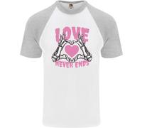 L'Amore Non Finisce Mai Gothic T-Shirt Da Baseball S/S Per Uomo