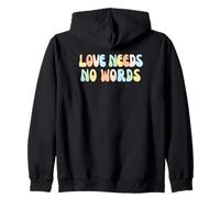 L'Amore Non HA Bisogno di Par Felpa con Cappuccio