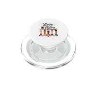 L'amore non ha confini, uguaglianza, inclusione, grafica ispiratrice PopSockets PopGrip per MagSafe