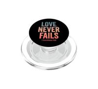 L'amore non manca mai la Bibbia Versetto 1 Corinzi 13:8 PopSockets PopGrip per MagSafe