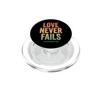 L'amore non manca mai la Bibbia Versetto 1 Corinzi 13:8 PopSockets PopGrip per MagSafe