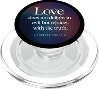 L'amore non si diletta nella Bibbia malvagia Versetto 1 Corinzi 13:6 PopSockets PopGrip per MagSafe